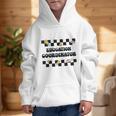 Education Coordinator Groovy Back To School Checkered Graphic Kid Hoodie Education Coordinator Groovy Back To School Checkered Graphic Kid Hoodie
