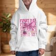 First Day Of School Girls Coquette Bow Back To School Performance Graphic Kid Hoodie First Day Of School Girls Coquette Bow Back To School Performance Graphic Kid Hoodie