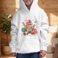 Girls Cute Pink Bows Coquette Aesthetic Back To School Graphic Kid Hoodie