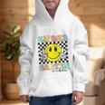 Girls Kindergarten Vibes Smile Face Back To School Kinder Graphic Kid Hoodie Girls Kindergarten Vibes Smile Face Back To School Kinder Graphic Kid Hoodie
