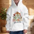 Groovy Fourth Grade Wildflowers Back To School 4th Grade Graphic Kid Hoodie