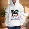 Hello First Grade Shirt Messy Bun Tie Dye Back To School Graphic Kid Hoodie Hello First Grade Shirt Messy Bun Tie Dye Back To School Graphic Kid Hoodie
