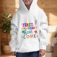 Kids Watch Out First Grade Here I Come 1st Grade Back To School Graphic Kid Hoodie