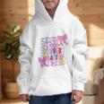 Little Miss Kindergarten Kids Girls Coquette Back To School Graphic Kid Hoodie Little Miss Kindergarten Kids Girls Coquette Back To School Graphic Kid Hoodie