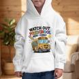 Watch Out Preschool Here I Come Preschool Back To School Graphic Kid Hoodie
