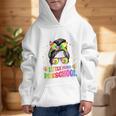 Women's Little Miss Preschool Messy Bun Tie Dye Back To School Girls Graphic Kid Hoodie Women's Little Miss Preschool Messy Bun Tie Dye Back To School Girls Graphic Kid Hoodie