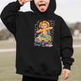 Back To School Lion School Bus 100 Days Of School Graphic Kid Hoodie