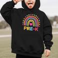 Back To School Shirt Rainbow Happy First Day Of Pre-K Graphic Kid Hoodie