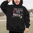 Battery Life Of An Attendance Clerk Back To School Graphic Kid Hoodie