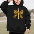 Bow Pencil Leopard First Day Of School Back To School Graphic Kid Hoodie Bow Pencil Leopard First Day Of School Back To School Graphic Kid Hoodie