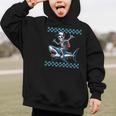 Boys Skeleton Riding a Shark Back To School Graphic Kid Hoodie Boys Skeleton Riding a Shark Back To School Graphic Kid Hoodie