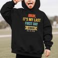 Bruh It's My Last First Day Senior 2026 Back To School Graphic Kid Hoodie