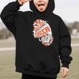 Bulldogs Cheerleading Back To School Cheer Team Orange Graphic Kid Hoodie Bulldogs Cheerleading Back To School Cheer Team Orange Graphic Kid Hoodie