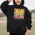Coach Team Groovy Coquette Bow Cute Back To School Graphic Kid Hoodie Coach Team Groovy Coquette Bow Cute Back To School Graphic Kid Hoodie