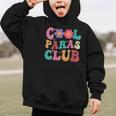 Cool Paras Club Paraprofessional Groovy Back To School Graphic Kid Hoodie Cool Paras Club Paraprofessional Groovy Back To School Graphic Kid Hoodie