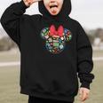 Disney Minnie Mouse Back To School Supplies Face Outline Graphic Kid Hoodie Disney Minnie Mouse Back To School Supplies Face Outline Graphic Kid Hoodie