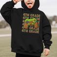 First Day Of 4th Grade Level Begins Back To School Girl Boy Graphic Kid Hoodie First Day Of 4th Grade Level Begins Back To School Girl Boy Graphic Kid Hoodie