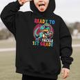 First Day Back To School 1st Grade Boys Football Dinosaur Graphic Kid Hoodie