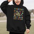 First Grade Graduation Dinosaur Dino Back To School Student Graphic Kid Hoodie First Grade Graduation Dinosaur Dino Back To School Student Graphic Kid Hoodie