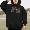First Grade Oh Hey Retro Back To School 1st Grade Graphic Kid Hoodie
