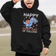 Happy First Day Of CollegeRex Dinosaur Back To School Graphic Kid Hoodie Happy First Day Of CollegeRex Dinosaur Back To School Graphic Kid Hoodie