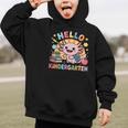 Hello Kindergarten Axolotl Back To School For Kids Graphic Kid Hoodie Hello Kindergarten Axolotl Back To School For Kids Graphic Kid Hoodie