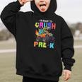 I'm Ready To Crush Pre-k Dinosaur Truck Back To School Boys Graphic Kid Hoodie I'm Ready To Crush Pre-k Dinosaur Truck Back To School Boys Graphic Kid Hoodie
