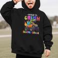 I'm Ready To Crush Second Grade Dinosaur Dino Back To School Graphic Kid Hoodie