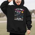 It's Fine I'm Fine Everything Is Fine Cat Back To School Graphic Kid Hoodie