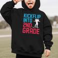 Kickflip Into 2nd Grade Skateboard Lover Back To School Graphic Kid Hoodie