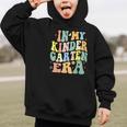 Kindergarten Era Happy Back To School Groovy Kids Boys Girls Graphic Kid Hoodie