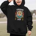 Librarian Lady Library Cute Owl Back To School Women Girls Graphic Kid Hoodie Librarian Lady Library Cute Owl Back To School Women Girls Graphic Kid Hoodie