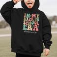 Math Coach In My Back To School Era Women Groovy Graphic Kid Hoodie Math Coach In My Back To School Era Women Groovy Graphic Kid Hoodie
