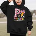 P Is For Principal Back To School Pencil Bow Principal Women Graphic Kid Hoodie P Is For Principal Back To School Pencil Bow Principal Women Graphic Kid Hoodie