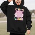 Pink 4th Grade Vibes Smile Face Back To School Fourth Grade Graphic Kid Hoodie