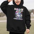 Preschool Back To School First Day Girls PreK Rollin Unicorn Graphic Kid Hoodie