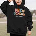 Preschool Team Retro Groovy Vintage Back To School Pre-K Graphic Kid Hoodie