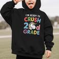 Im Ready To Crush 2nd Grade Boy Unicorn Back To School Graphic Kid Hoodie
