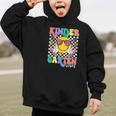 Retro Groovy Kinder Garten Vibes Smile Team Back To School Graphic Kid Hoodie
