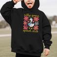 Retro Silly Goose Speech Therapy SLP Back To School Graphic Kid Hoodie Retro Silly Goose Speech Therapy SLP Back To School Graphic Kid Hoodie