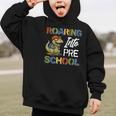 Roaring Into Preschool First Day Back To School Students Graphic Kid Hoodie Roaring Into Preschool First Day Back To School Students Graphic Kid Hoodie