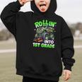 Rollin' Into 1st Grade Monster Truck Back To School Boys Graphic Kid Hoodie Rollin' Into 1st Grade Monster Truck Back To School Boys Graphic Kid Hoodie