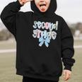 Second Grade Coquette Bow Pencil First Day Back To School Graphic Kid Hoodie Second Grade Coquette Bow Pencil First Day Back To School Graphic Kid Hoodie