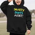 Smarty Pants Alert Nerd & Kids Back To School Graphic Kid Hoodie Smarty Pants Alert Nerd & Kids Back To School Graphic Kid Hoodie