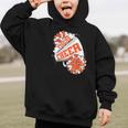 Tigers Cheerleading Back To School Cheer Team Spirit Orange Graphic Kid Hoodie Tigers Cheerleading Back To School Cheer Team Spirit Orange Graphic Kid Hoodie