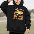 Wild About Second Grade Zoo Animals Back To School Safari Graphic Kid Hoodie Wild About Second Grade Zoo Animals Back To School Safari Graphic Kid Hoodie