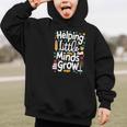 Women's Helping Little Minds Grow Back To School Apparel Graphic Kid Hoodie Women's Helping Little Minds Grow Back To School Apparel Graphic Kid Hoodie