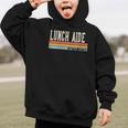 Women's Lunch Aide Week Retro Vintage Back To School Day Graphic Kid Hoodie