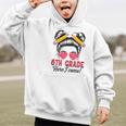 6th Grade Here I Come Messy Bun Hair Back To School Girls Graphic Kid Hoodie
