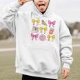 Apple Coquette Bow Books First Day Of School Back To School Graphic Kid Hoodie Apple Coquette Bow Books First Day Of School Back To School Graphic Kid Hoodie